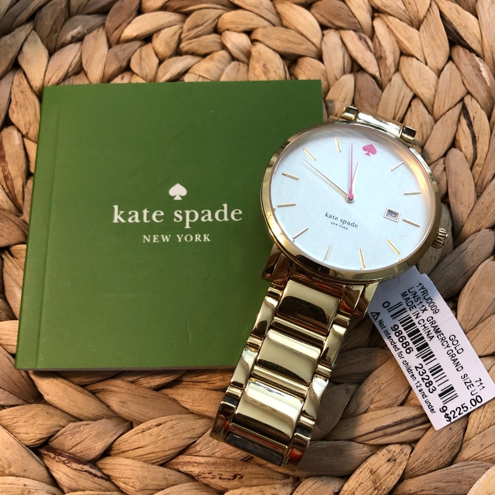 Kate Spade Gramercy Watch Gold NEW